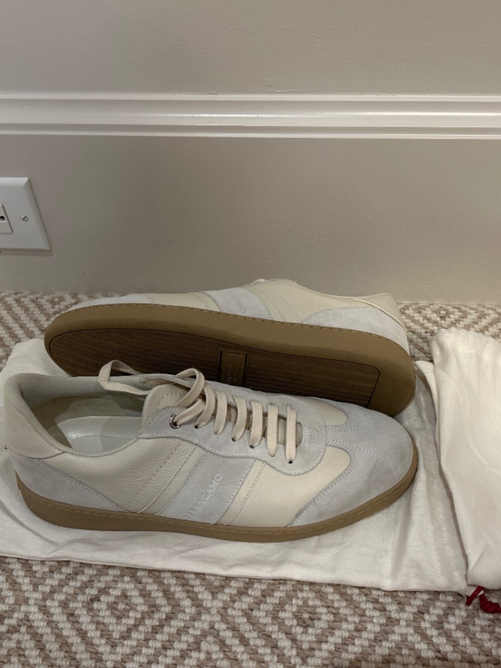 Salvatore Ferragamo Achille 1 Mascarpone Sneakers
